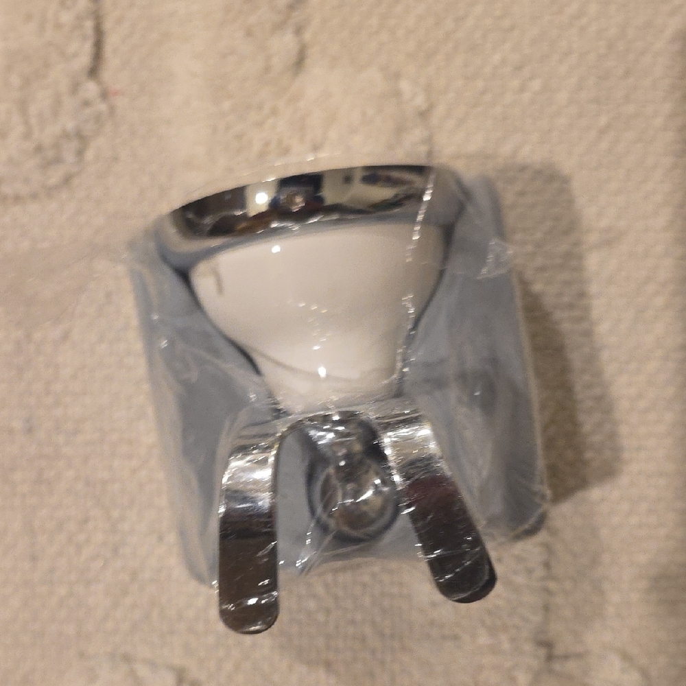 Gatco Silver and White Wall Hook